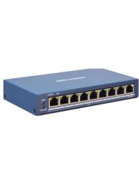HIKVISION DS-3E1510P-EI/M 8 Port Gigabit+2 Port RJ45 Uplink 60W 300 Metre Poe Mesafe Smart Yönetilebilir Switch  8+2 - 1